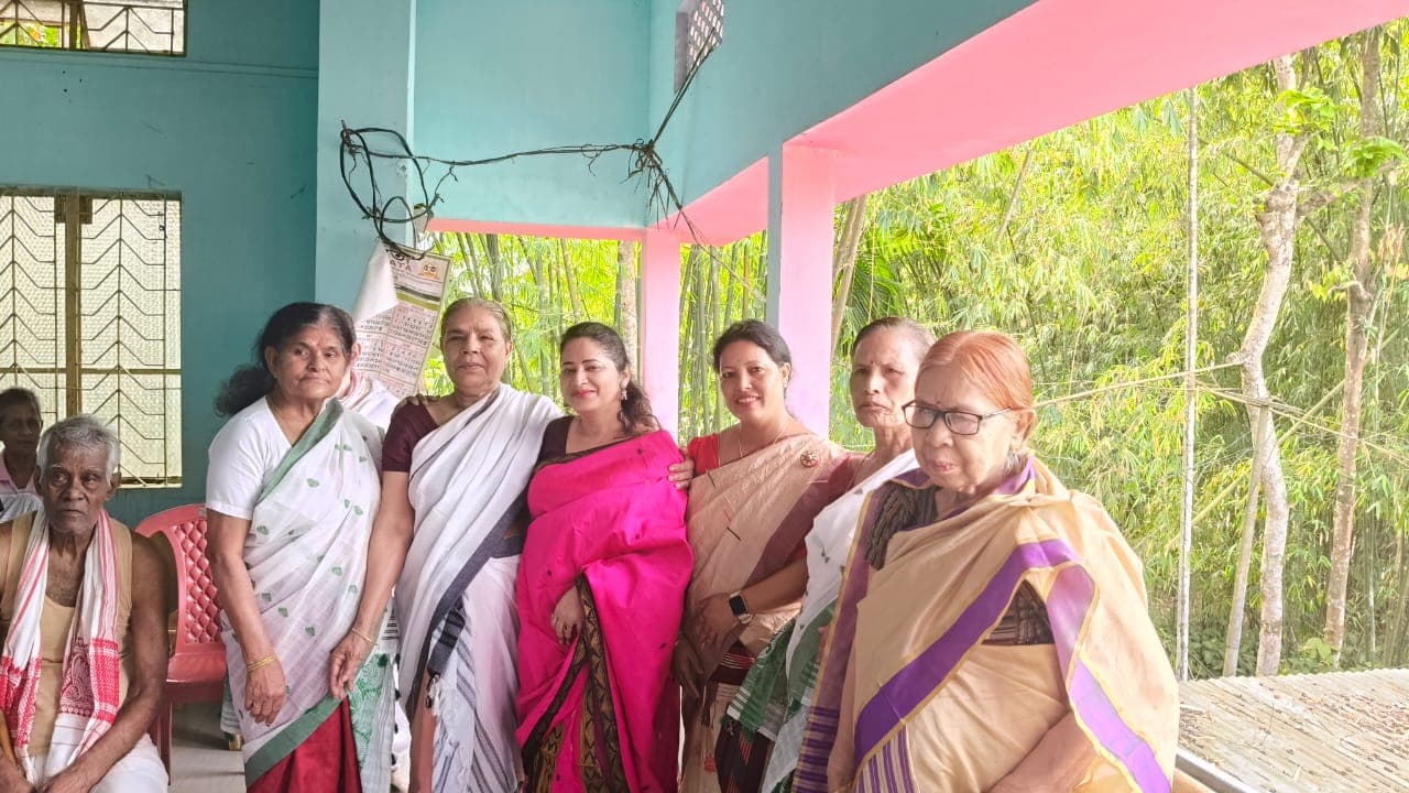 Visits and support at old age homes.
